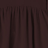 ABITO NATHALIE IN VELLUTO DI COTONE 25W148 MELANZANA 1+ IN THE FAMILY KIDS 