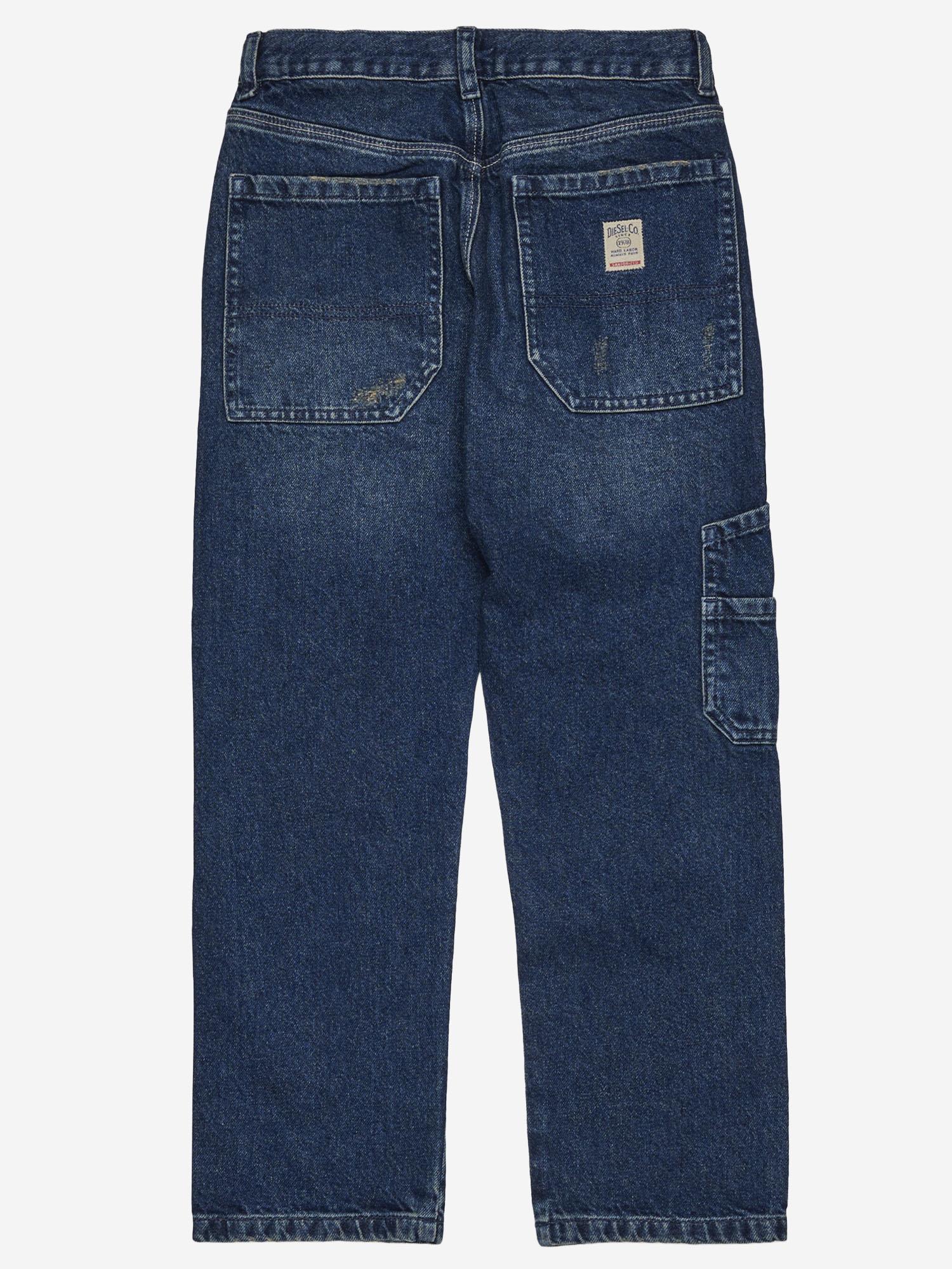 JEANS IN DENIM DI COTONE STRETCH J02330 KXBQCK01 DIESEL KIDS 