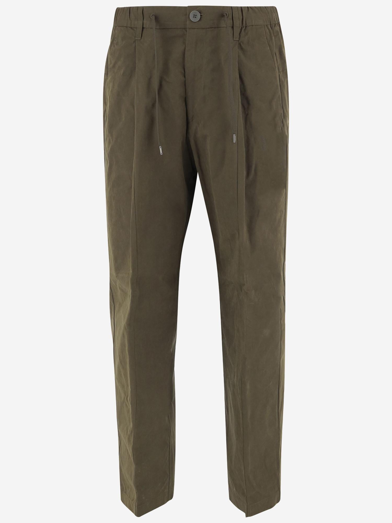 PANTALONI IN MISTO COTONE PT000131U 13800Z7740 HERNO 