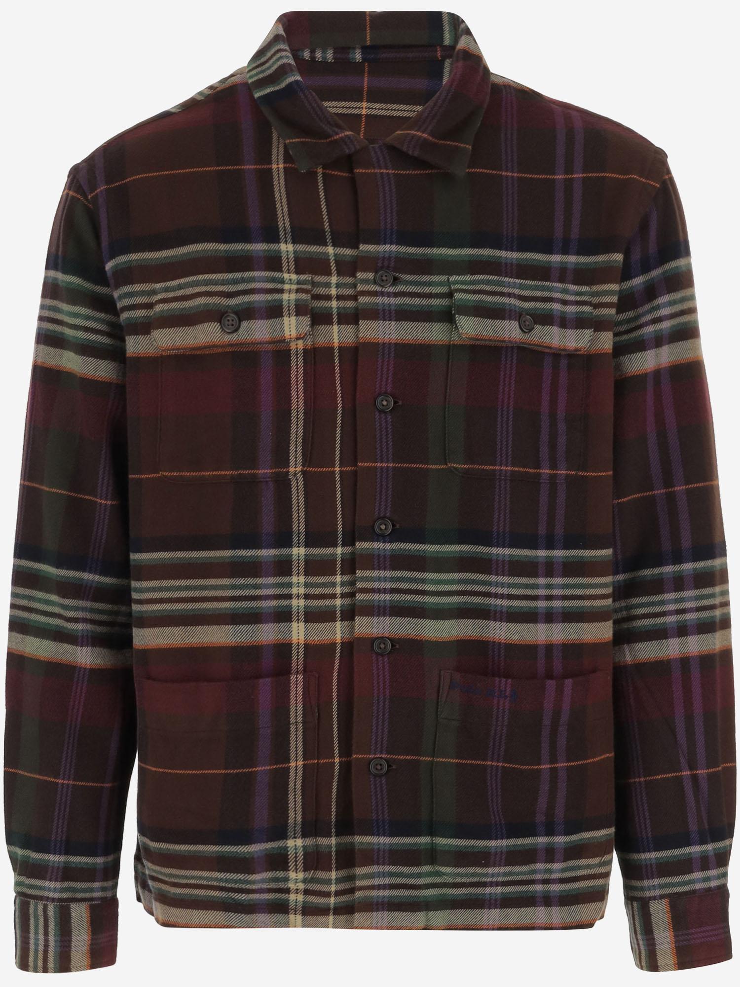 CAMICIA IN COTONE CON MOTIVO CHECK 710978956 002 POLO RALPH LAUREN 