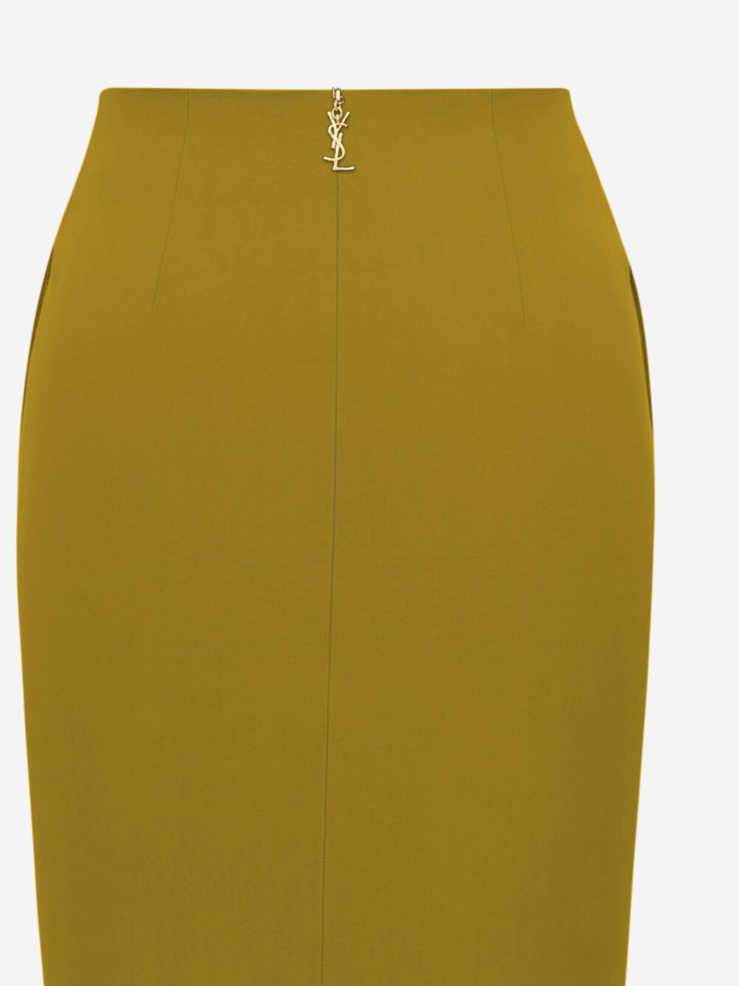 GONNA A MATITA IN SATIN 852654 Y5J193657 SAINT LAURENT 