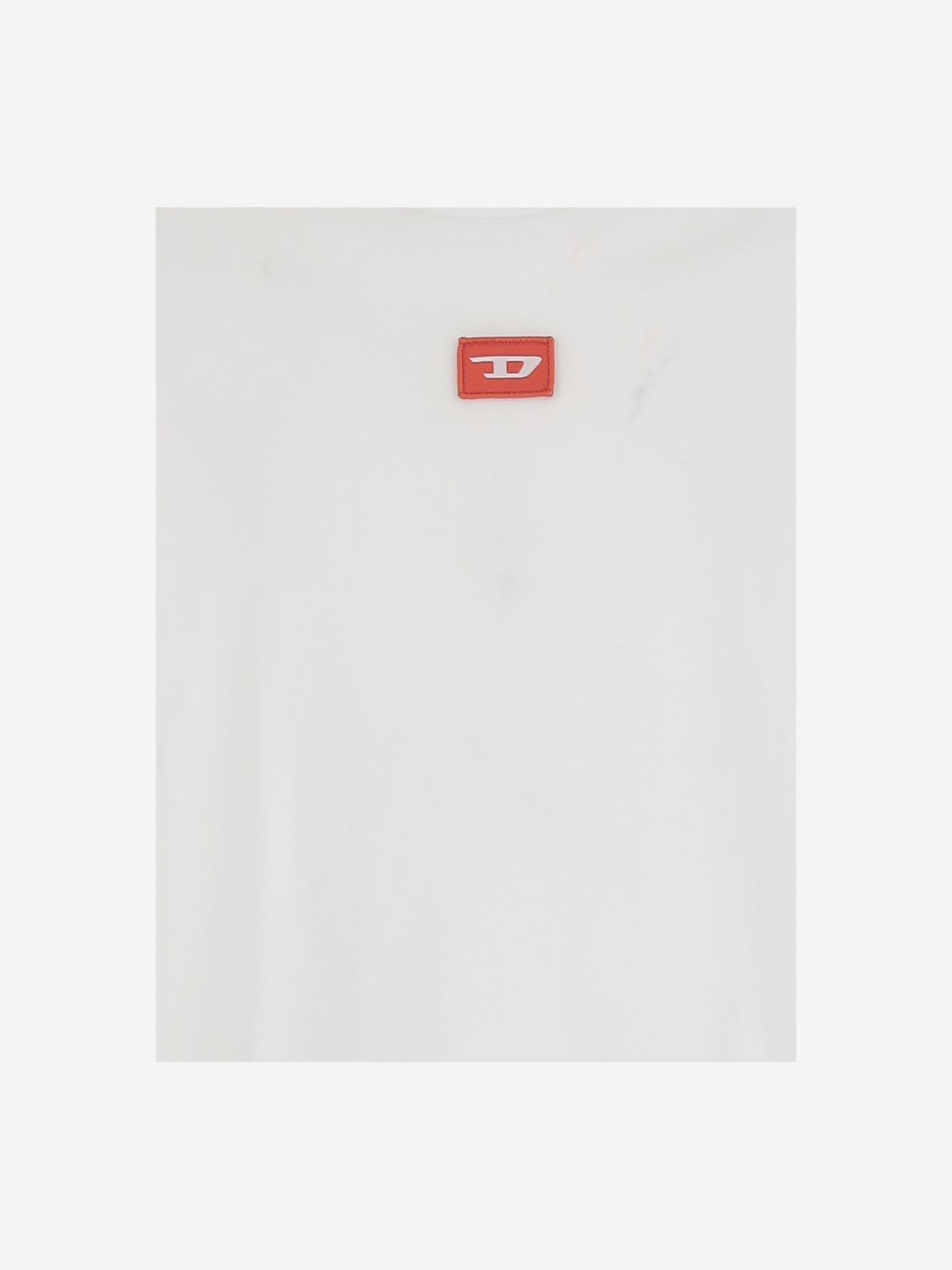 T-SHIRT TXDIEGO IN COTONE CON LOGO J02501 0GRAIK100 DIESEL KIDS 