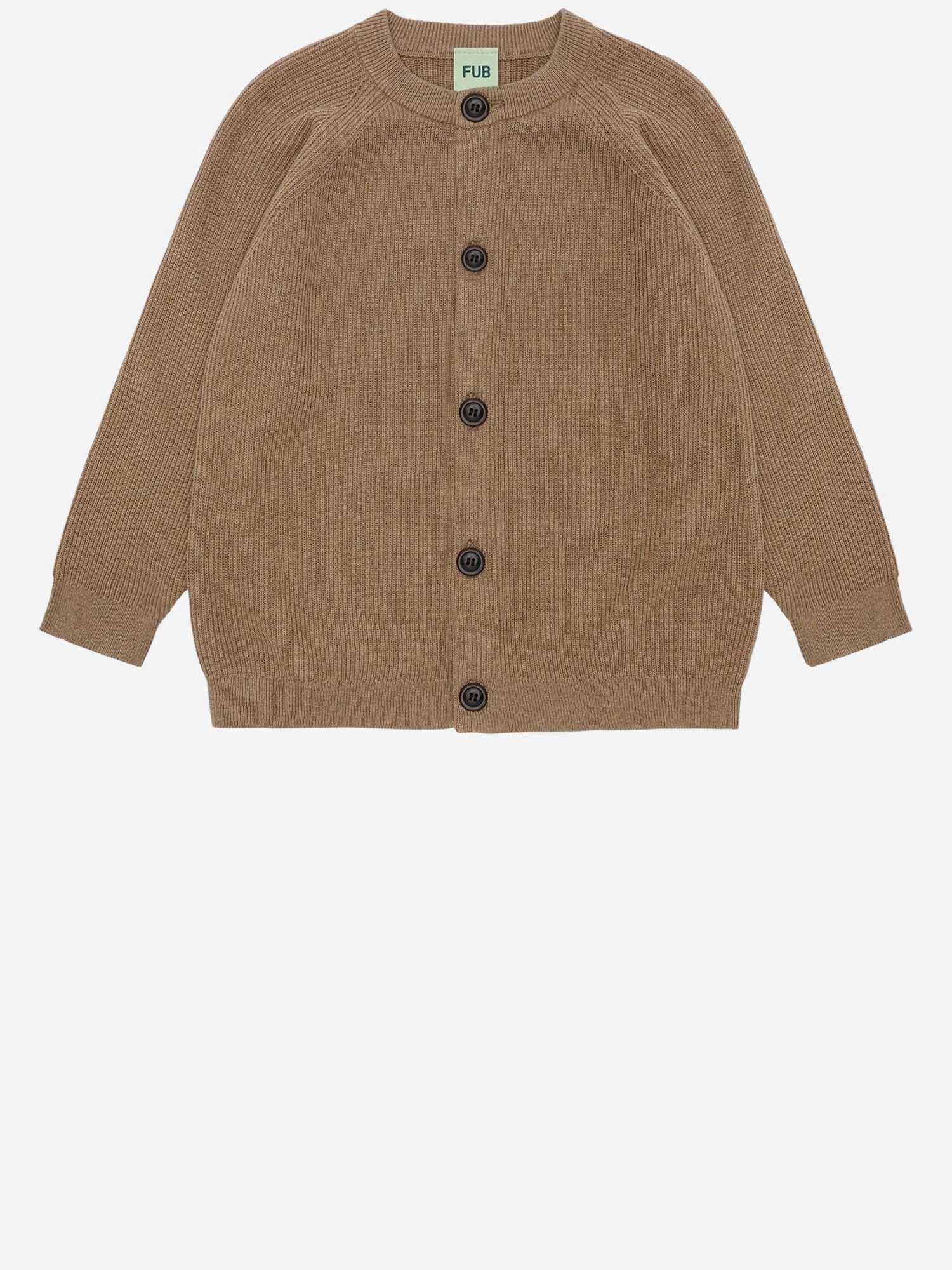CARDIGAN IN COTONE 4626 CAMELMELANGE FUB KIDS 