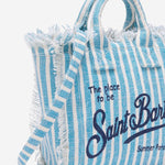 Borsa Vanity mini con motivo a righe VAMI008 00398L MC2 SAINT BARTH 