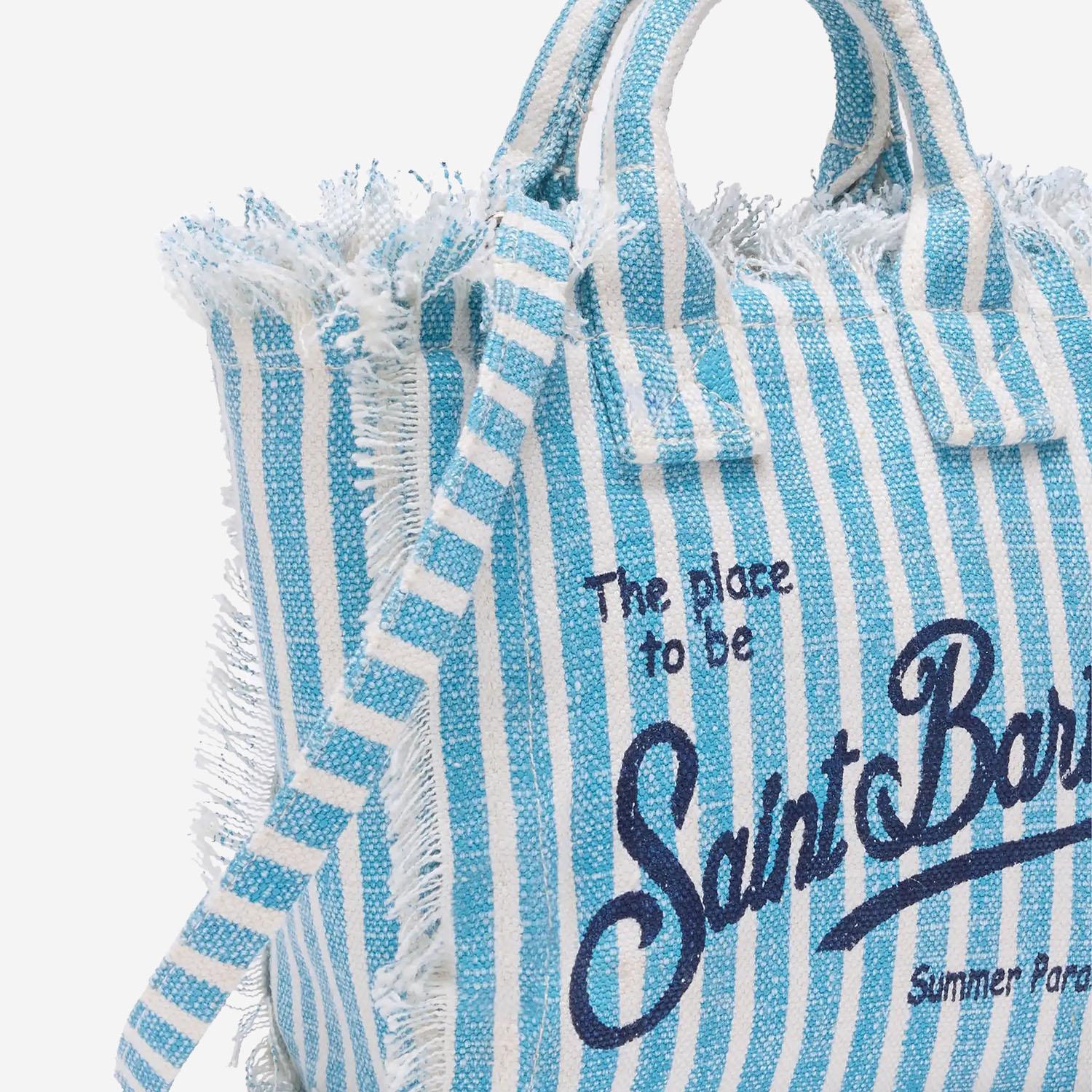 Borsa Vanity mini con motivo a righe VAMI008 00398L MC2 SAINT BARTH 