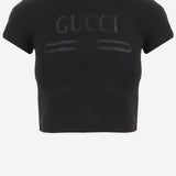 T-SHIRT IN MISTO COTONE CON LOGO 865017 XJHT11000 GUCCI 