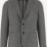 GIACCA MONOPETTO IN TWEED DI LANA 1SMC22K 630007N1295 TAGLIATORE 