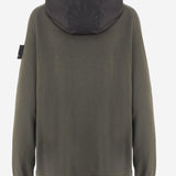 FELPA CON ZIP IN LANA MERINO PMG28 GREEN PREMIATA 