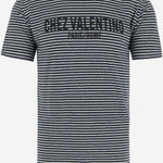 T-SHIRT A RIGHE CON STAMPA LOGO 6V3MG16SAPY RGY VALENTINO 