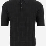 POLO IN SETA CON LOGO JACQUARD GXZ02T JBSK5N0000 DOLCE & GABBANA 