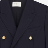 GIACCA DOPPIOPETTO IN GABARDINE DI LANA 631980 Y7B734141 SAINT LAURENT 