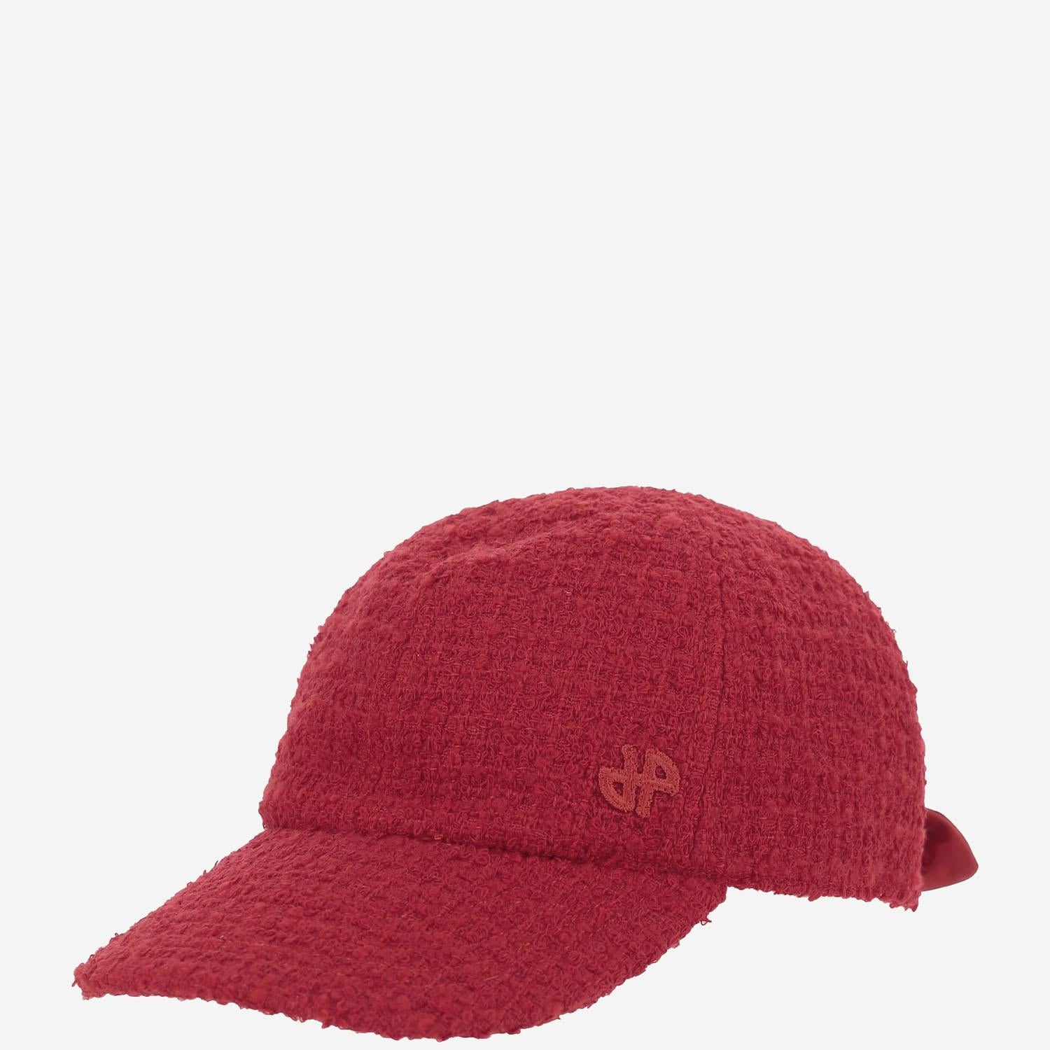 cappello da baseball in tweed di lana AC1110223 312R PATOU 