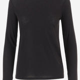 Maglia in cotone semi trasparente VR60783189 001BLK VINCE 