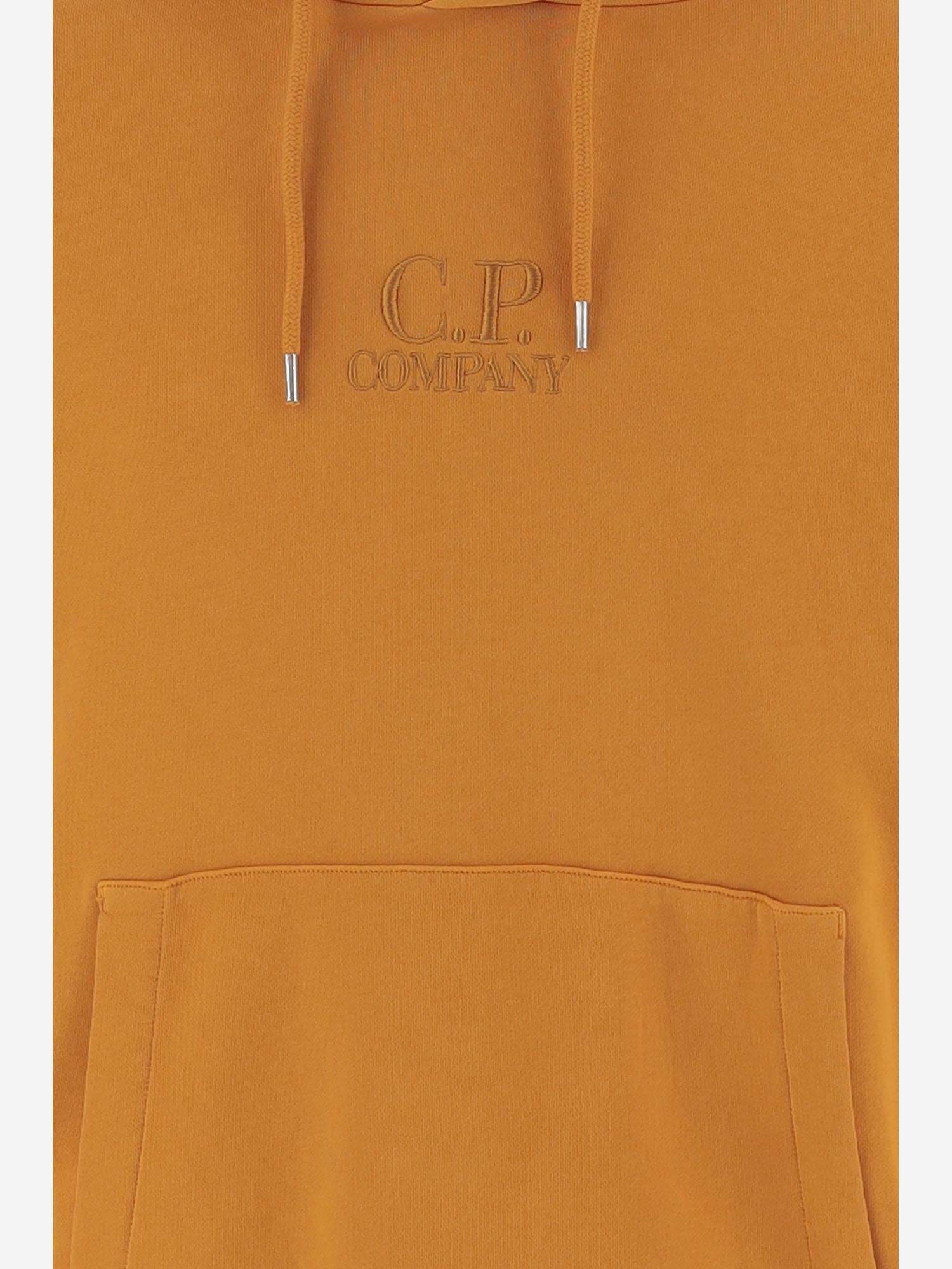 FELPA IN COTONE CON LOGO 20CMSS037B 110044R436 CP COMPANY 