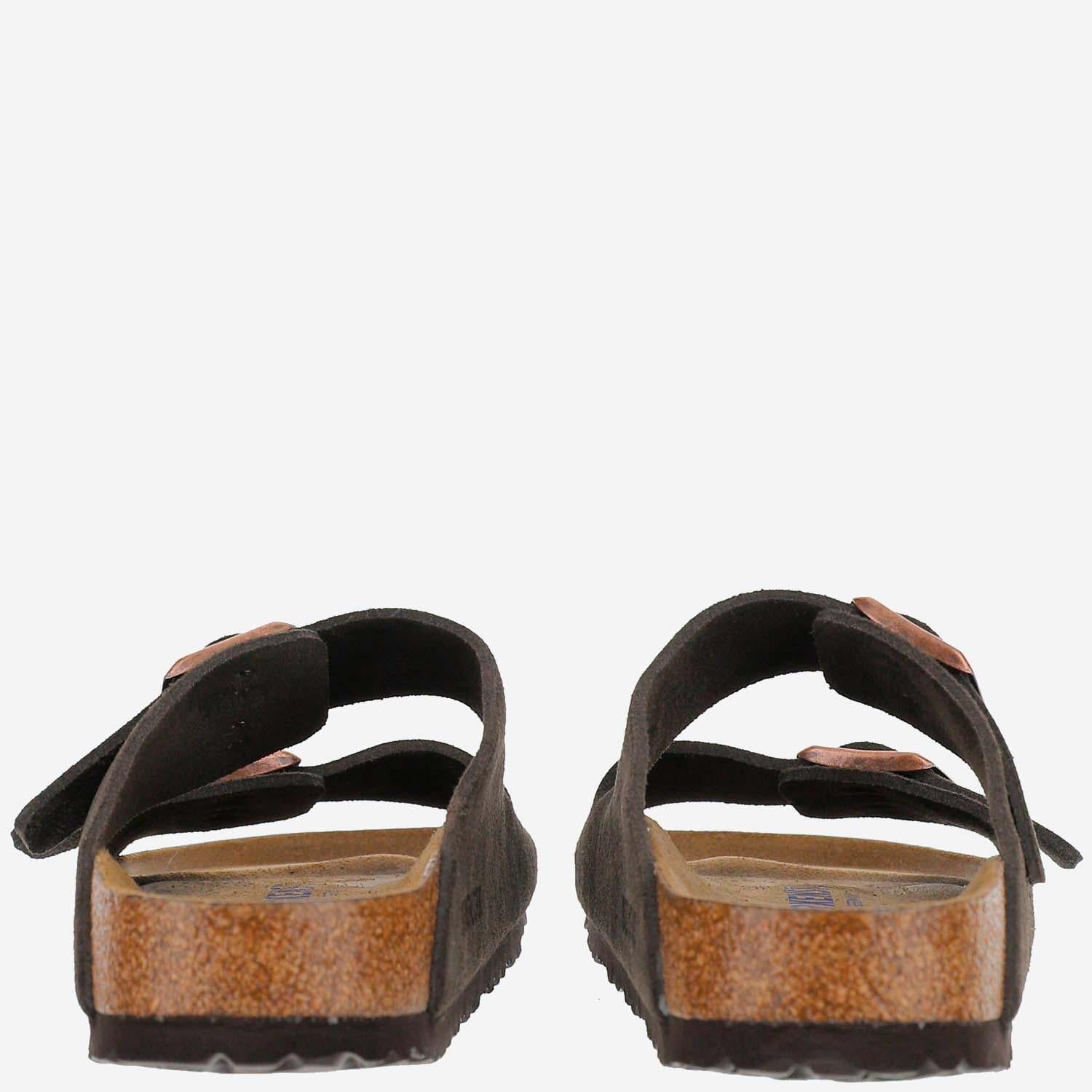 SANDALI ARIZONA IN PELLE SCAMOSCIATA 951313 MOCCA BIRKENSTOCK 