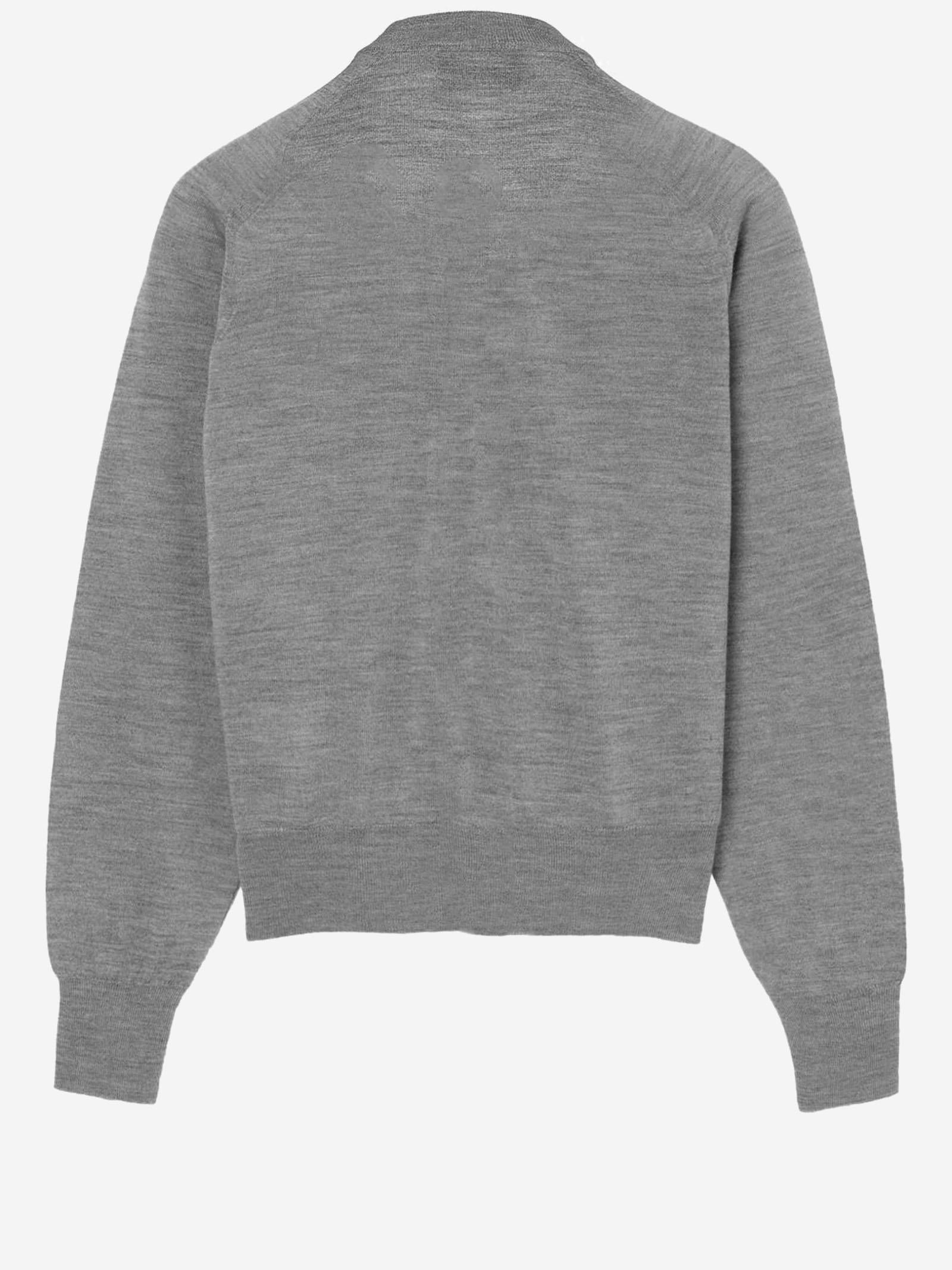 CARDIGAN IN LANA CON LOGO FKC386KN0039 0504 AMI 