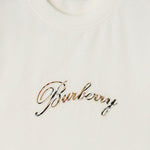 T-SHIRT IN COTONE CON LOGO 8118971 CHALK BURBERRY 
