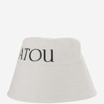 CAPPELLO BUCKET IN COTONE CON LOGO AC02701320 001W PATOU 
