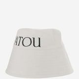 CAPPELLO BUCKET IN COTONE CON LOGO AC02701320 001W PATOU 