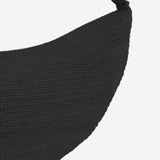 BORSA LUNA IN RAFIA LUNA BLACK IBELIV 