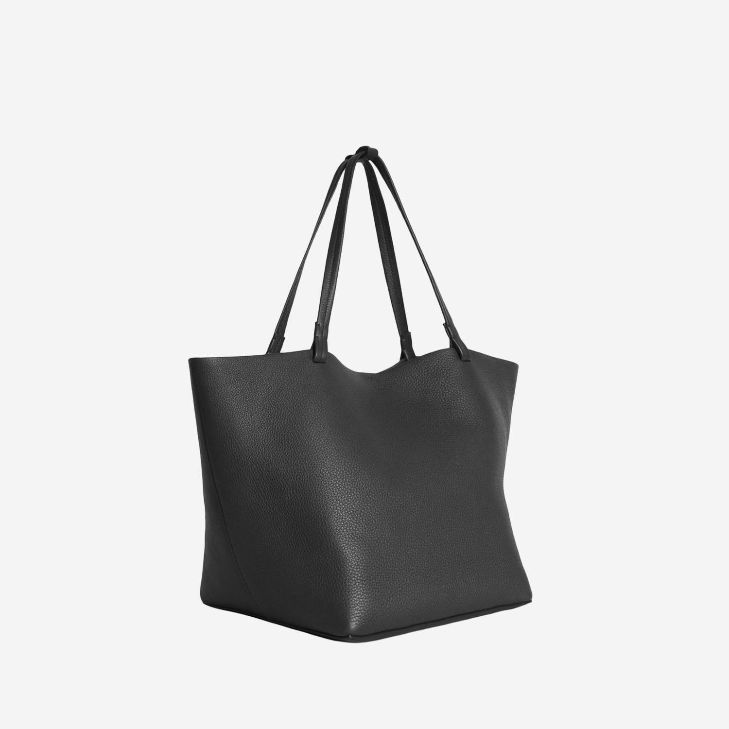 BORSA PARK TOTE THREE IN PELLE MARTELLATA W1272L129 BAS THE ROW 