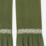 Pantaloni in raso di seta 858258 Y7G273981 SAINT LAURENT 