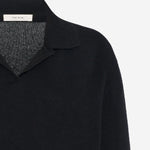 POLO A MANICHE LUNGHE OASHI IN CASHMERE 11062Y973 BLK THE ROW 