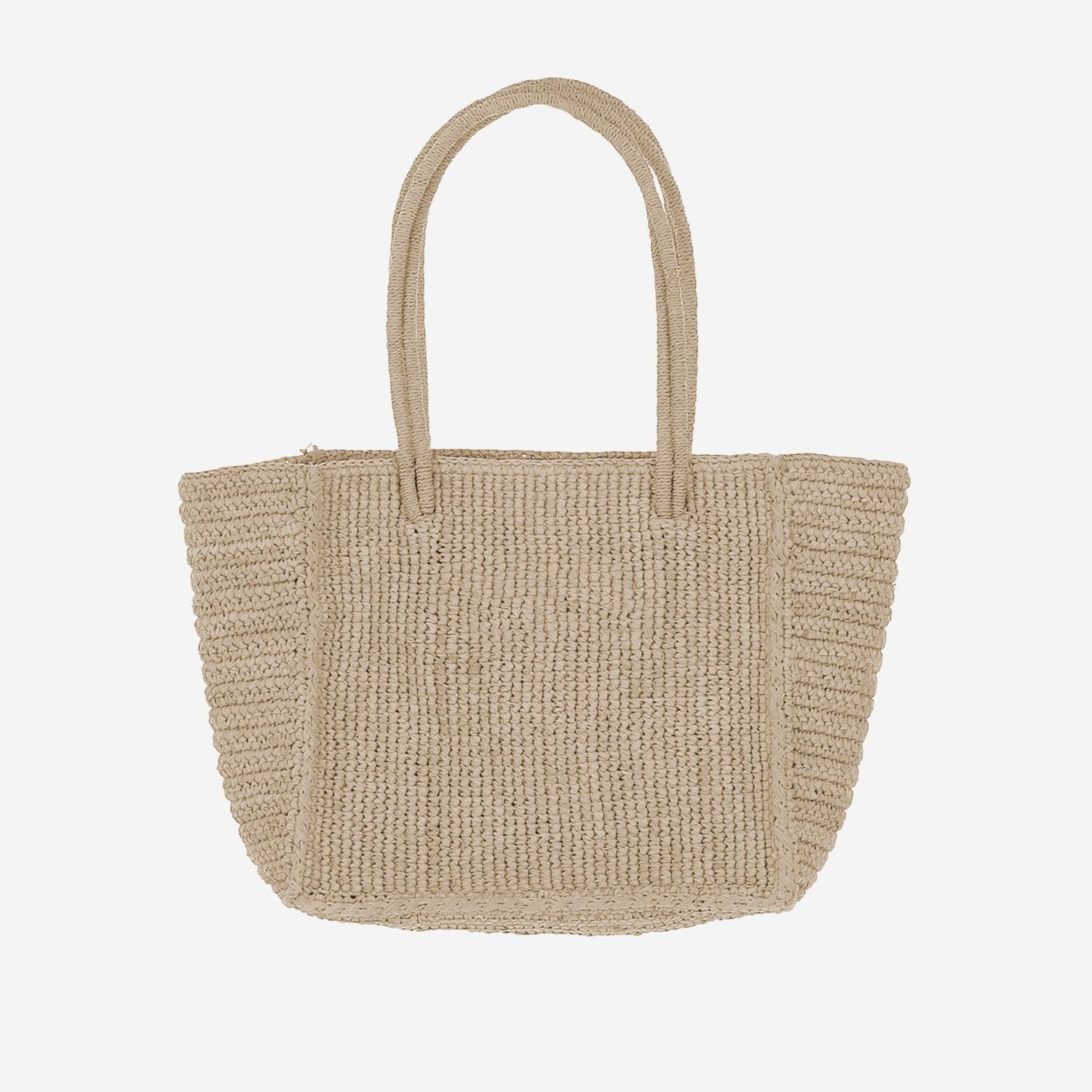 BORSA A MANO IN RAFIA CON LOGO HAND002 00222L MC2 SAINT BARTH 