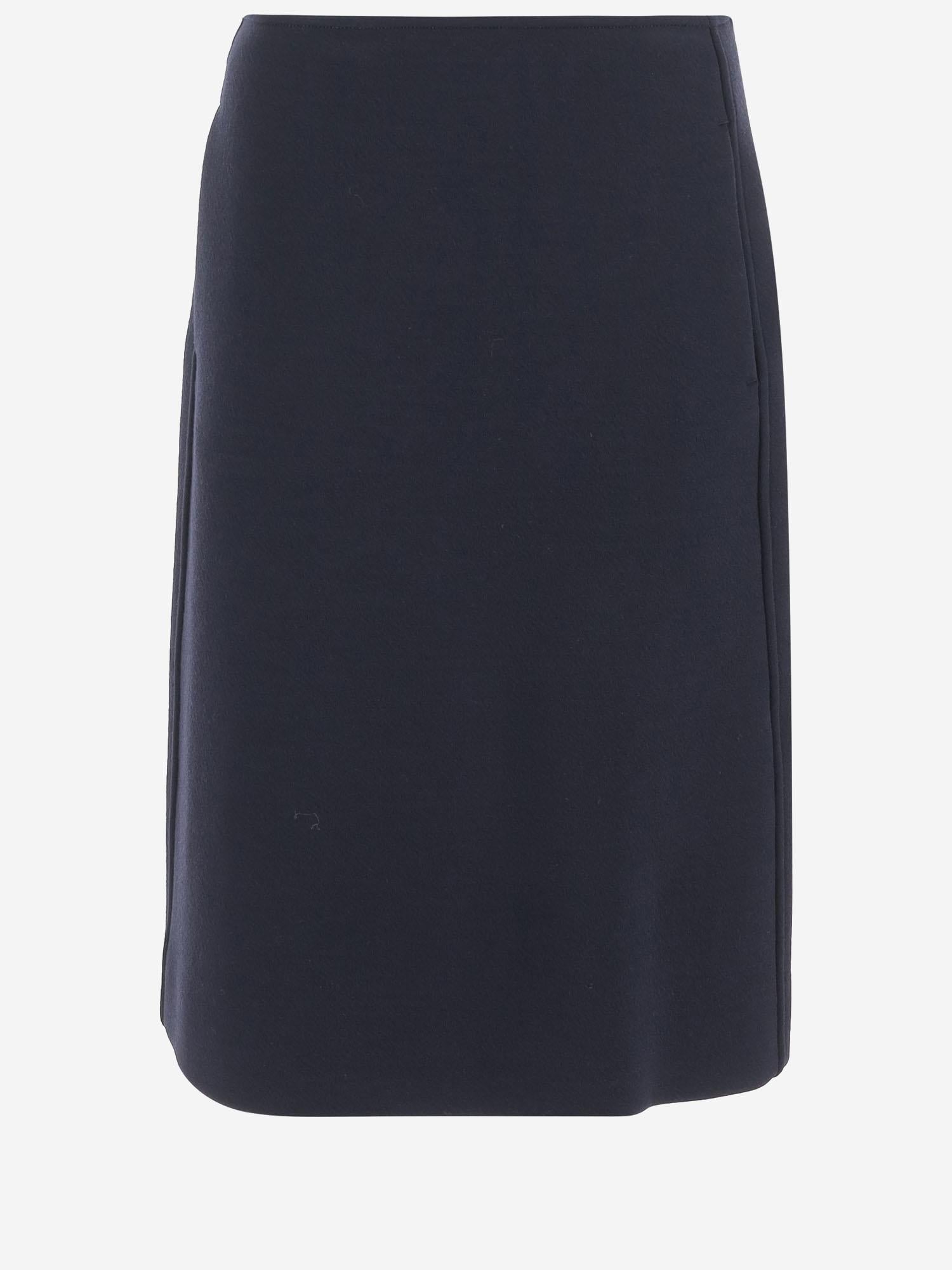 GONNA MIDI IN MISTO LANA J02MA0321 J20318418 JIL SANDER 