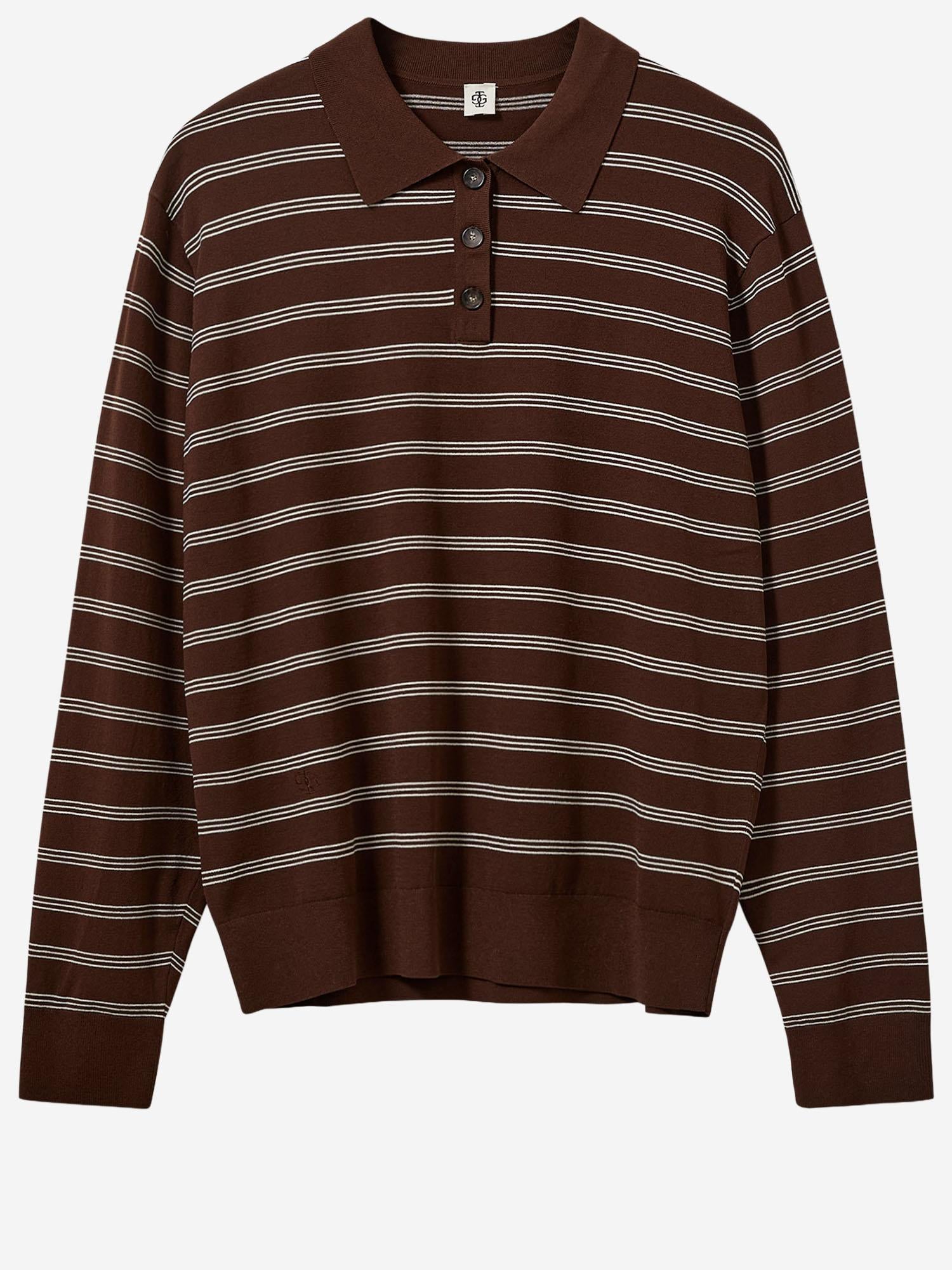 POLO A MANICHE LUNGHE IN MISTO VISCOSA 21109 986 THE.GARMENT 