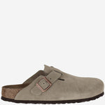 SABOT BOSTON IN PELLE SCAMOSCIATA 560773 TAUPE BIRKENSTOCK 