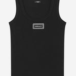 CANOTTA IN COTONE STRETCH CON LOGO 1023210 1A172221B000 VERSACE 