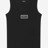 CANOTTA IN COTONE STRETCH CON LOGO 1023210 1A172221B000 VERSACE 