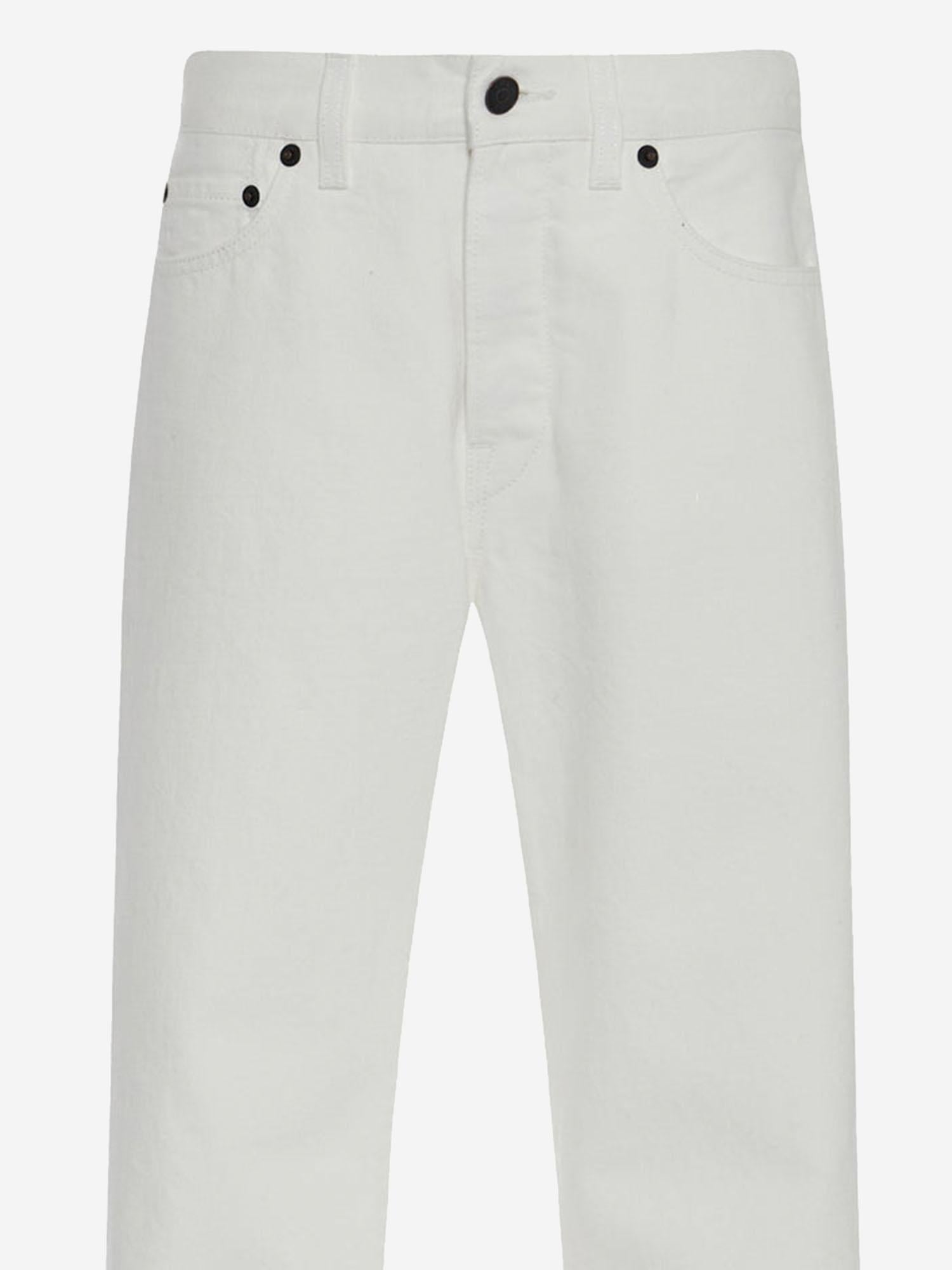 JEANS LESLEY IN COTONE 5660W1493 WHT THE ROW 