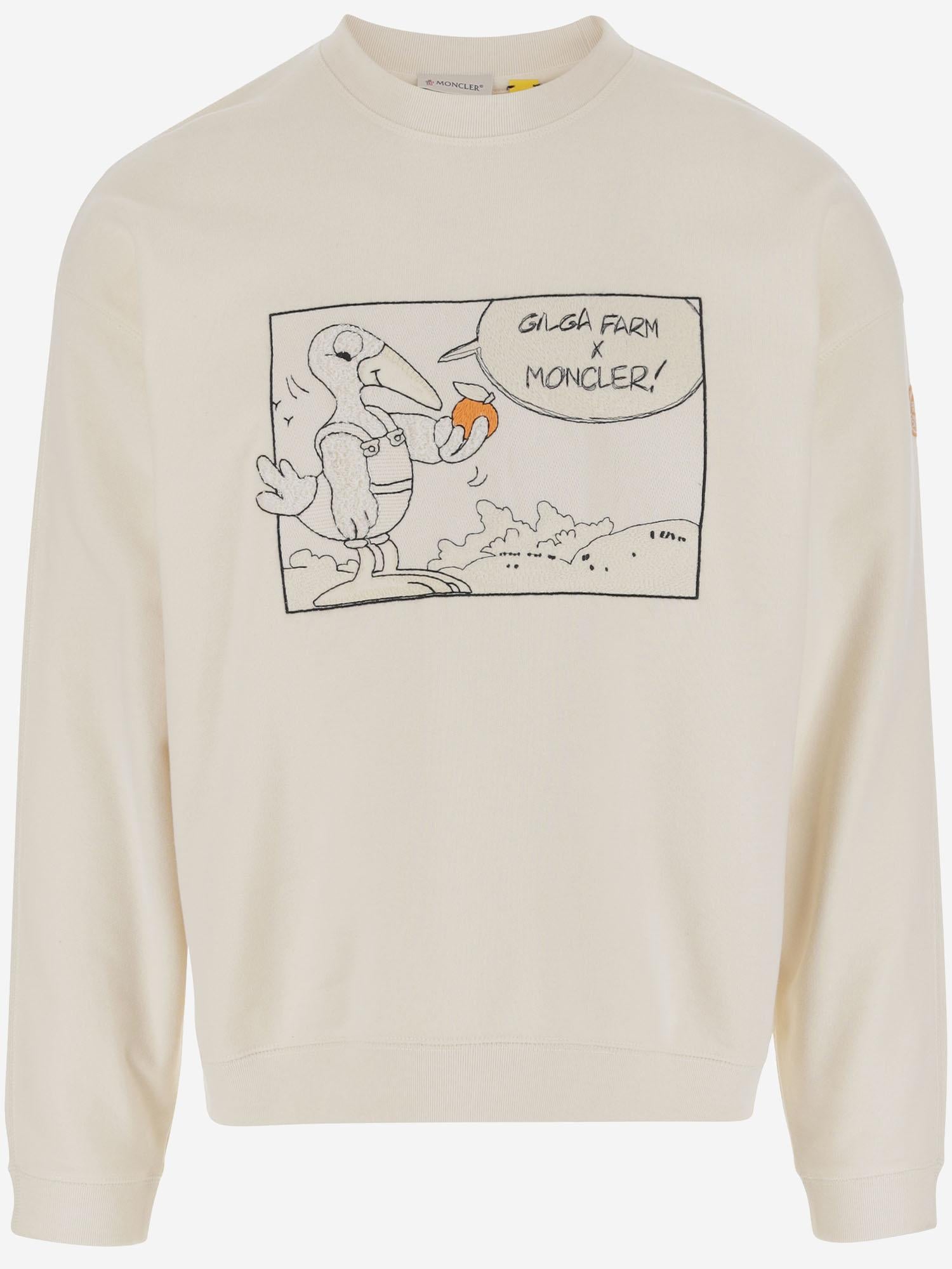 FELPA IN COTONE MONCLER X GILGA FARM BY DONALD GLOVER 8G0000289AUJ 02B MONCLER 