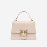 BORSA A MANO  IN PELLE CON LOGO 100066 A0F1C50Q PINKO 