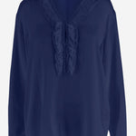 CAMICIA IN SETA STRETCH CON VOLANT DIANA T251813 HER SHIRT 