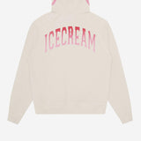 FELPA GRADIENT SMILEY IN COTONE CON LOGO IC25344 ECRU ICECREAM 