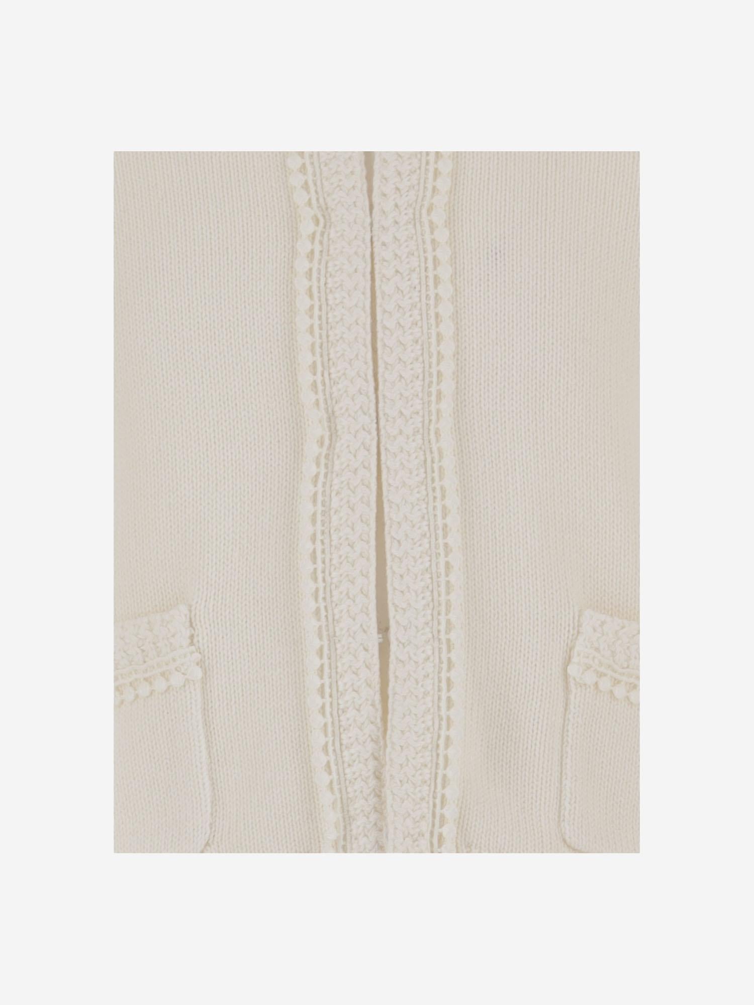 CARDIGAN IN COTONE E CASHMERE S06XCAK00013 008 BONPOINT KIDS 