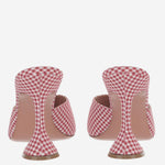 SANDALI LUPITA IN TESSUTO E PELLE LUPITASLIPPER 95REDWHITE AMINA MUADDI 
