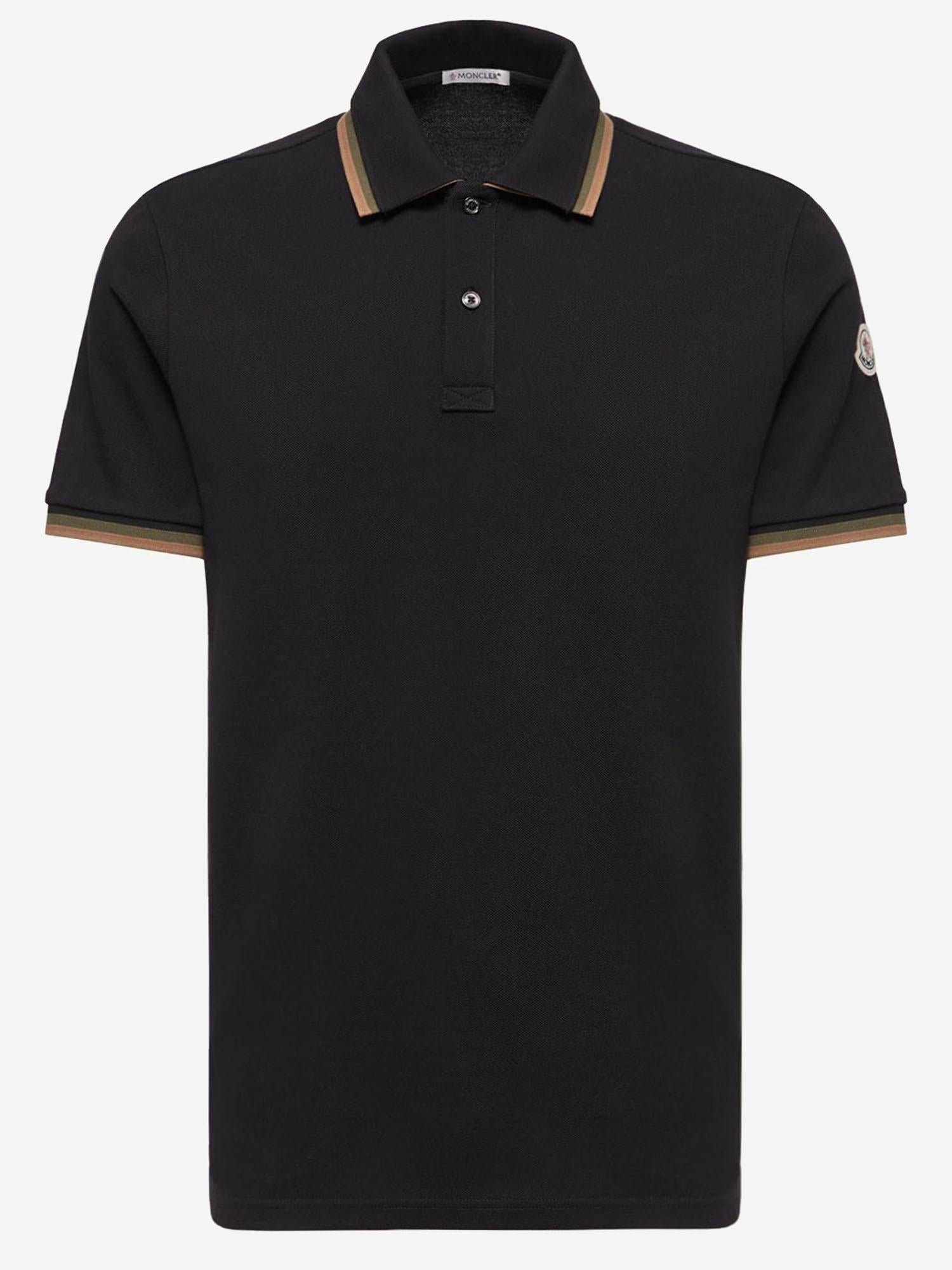 Polo in cotone con logo 8A00005 89A16999 MONCLER 