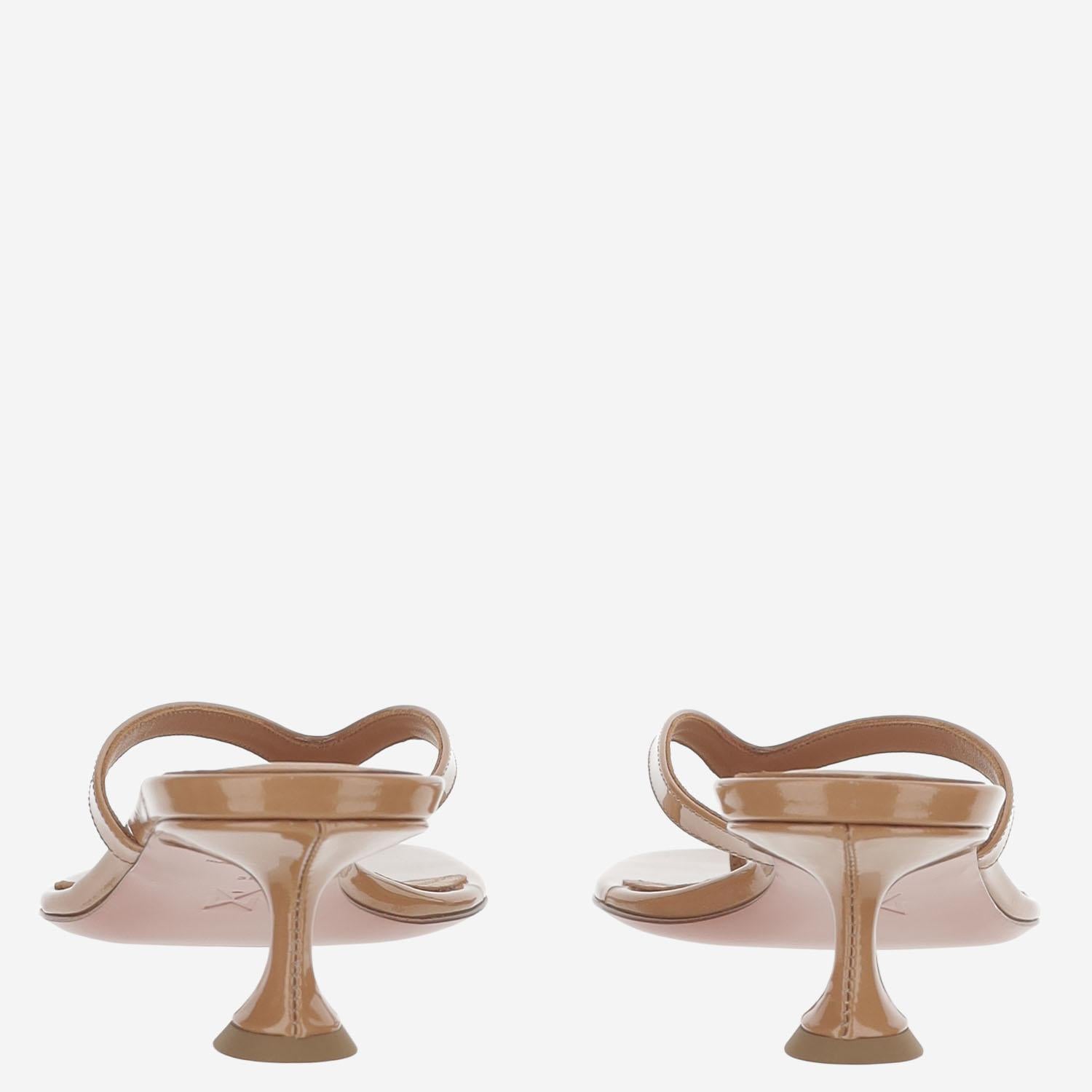 Sandali Juliette in pelle JULIETTETHONG 45PEARLYLATTE AMINA MUADDI 