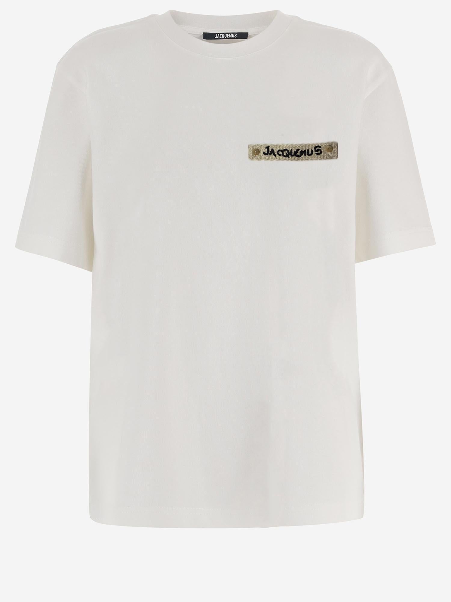 T-SHIRT IN COTONE CON LOGO TSM00643AJ00289 1NJ JACQUEMUS 