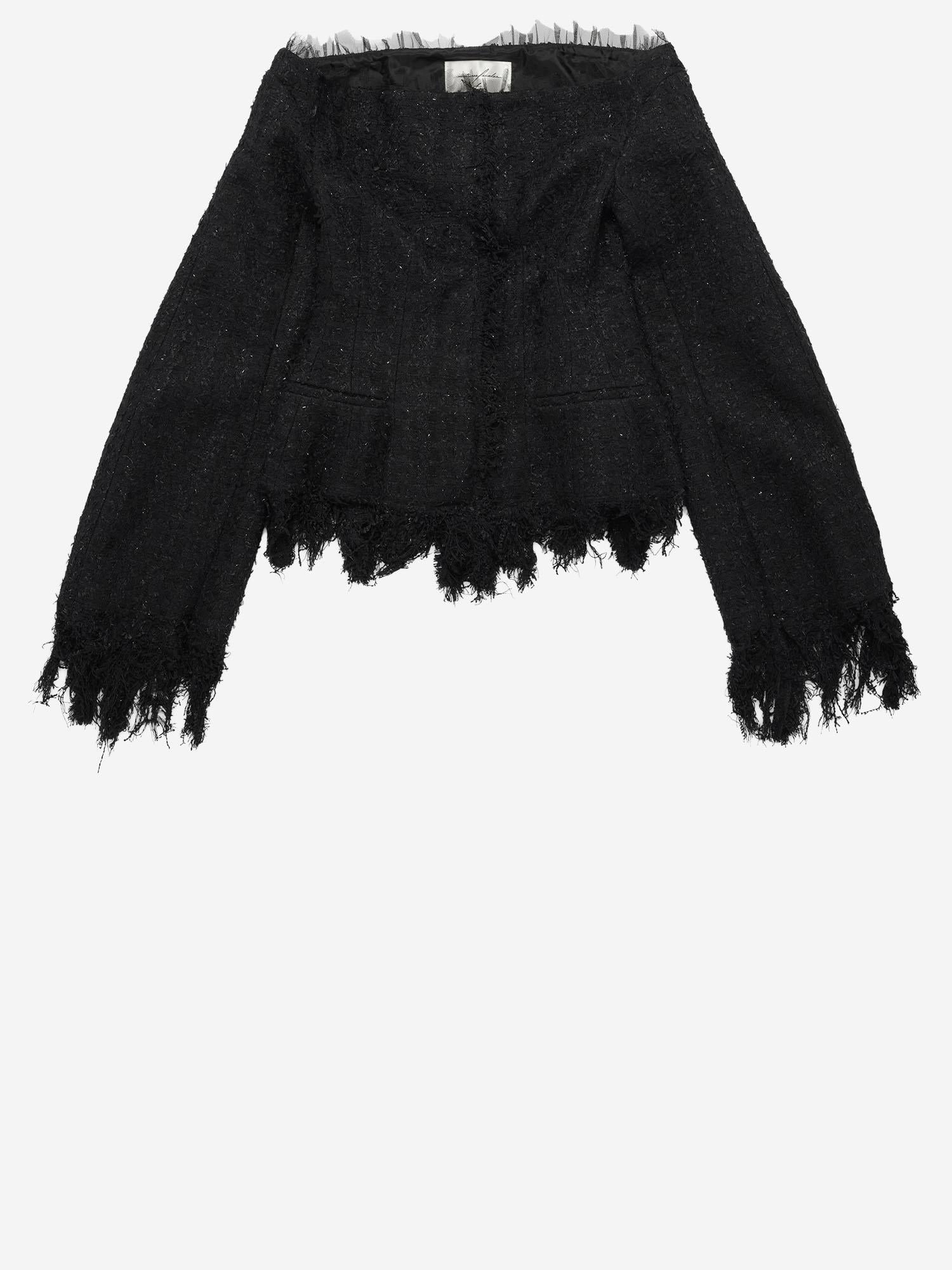 ABITO IN MISTO COTONE CON BORDI SFRANGIATI MAT02J102 1 MATIERES FECALES 