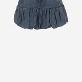 MINI GONNA IN DENIM DI COTONE COPJ76F2014 BLU COPERNI 