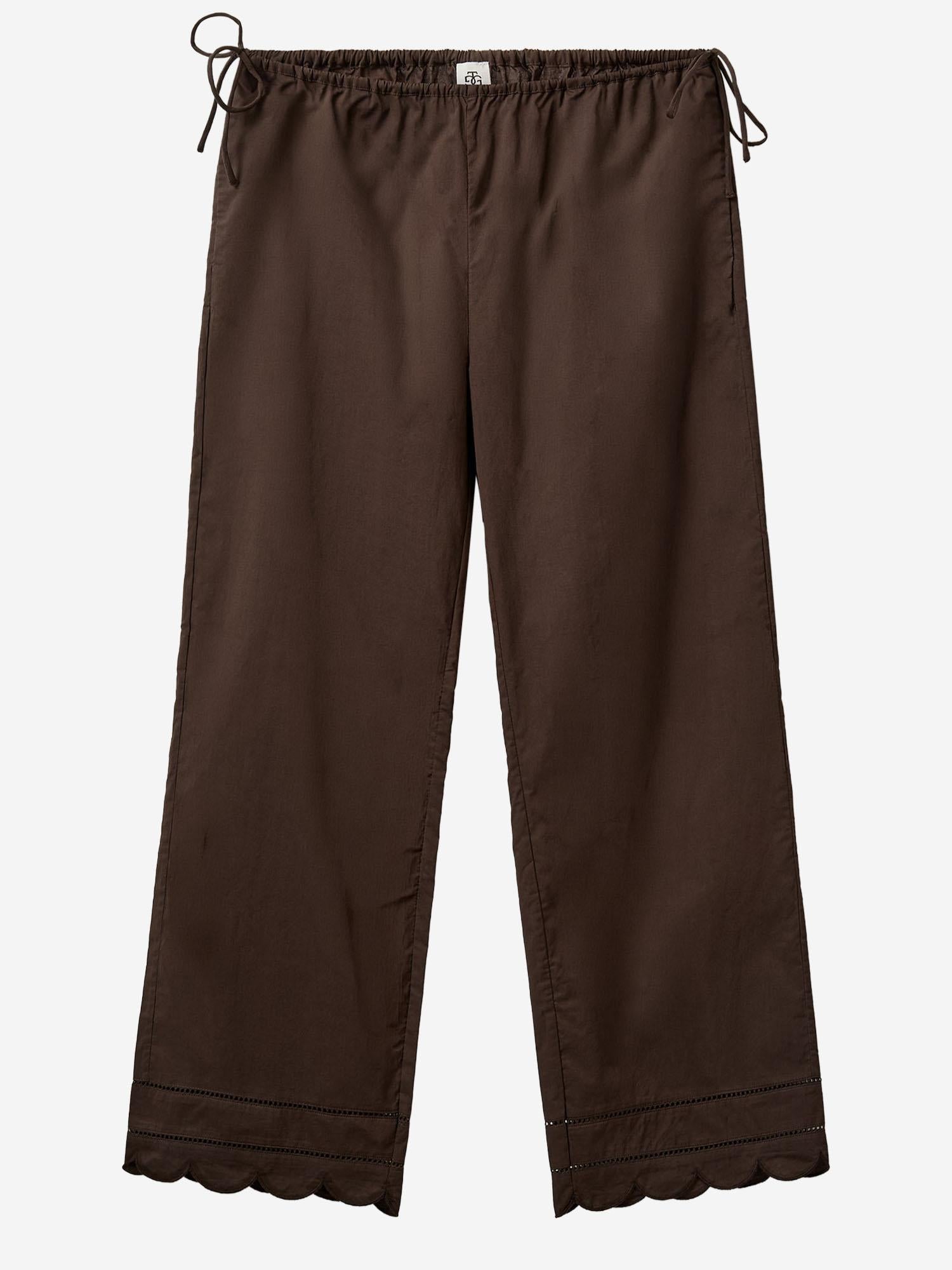 PANTALONI KIRSTEN IN COTONE CON ORLO SMERLATO 20400 512 THE.GARMENT 