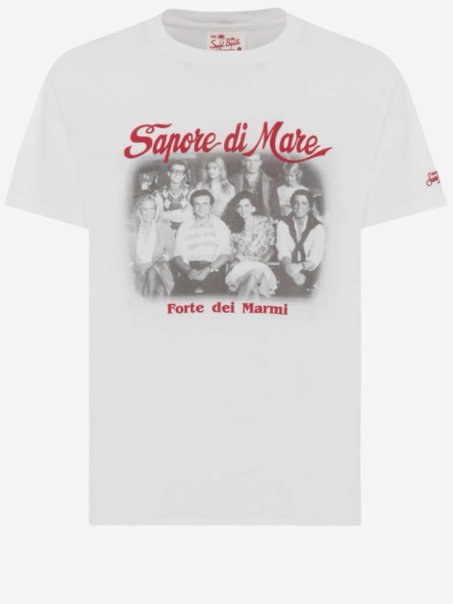 T-SHIRT IN COTONE CON STAMPA DNV0002 04556L MC2 SAINT BARTH 
