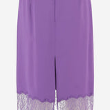 GONNA IN VISCOSA CON INSERTO IN PIZZO 846202 ZATWW5007 GUCCI 