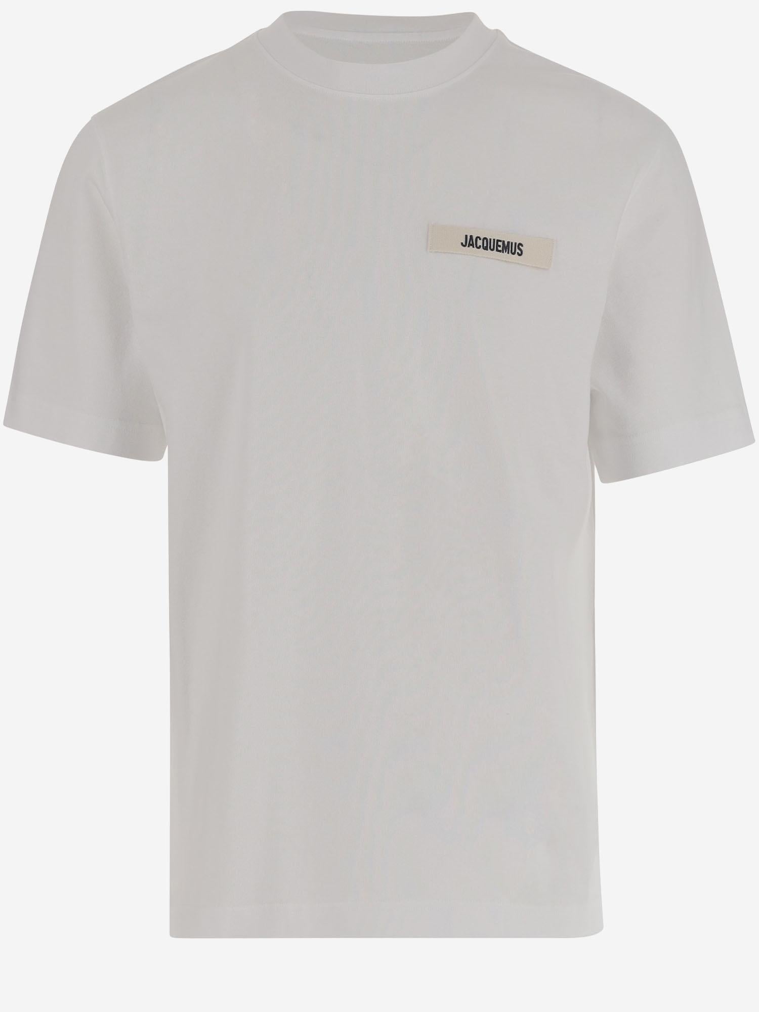 T-SHIRT IN COTONE CON LOGO TSM00133AJ00226 100 JACQUEMUS 