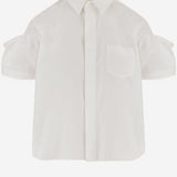 CAMICIA IN MISTO COTONE CON PIEGHE POSTERIORI 08395 151 SACAI 